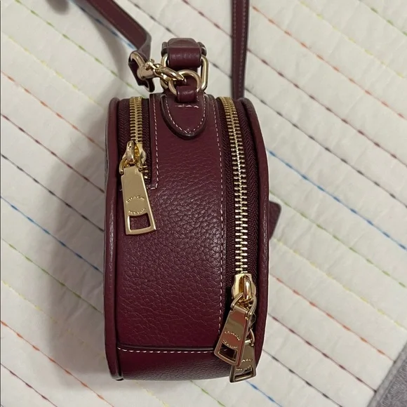 Coach Maroon Crossbody Bag with Snoopy Graphic - Picture 7 of 14